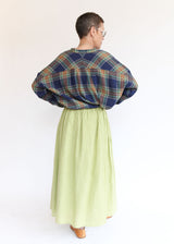 French Linen Skirt - Pistachio