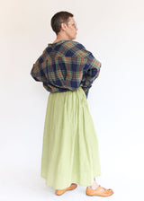 French Linen Skirt - Pistachio