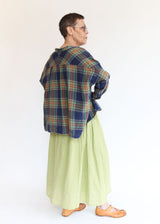 French Linen Skirt - Pistachio