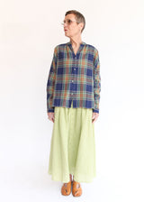 French Linen Skirt - Pistachio