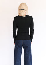 Rib Pullover - Black