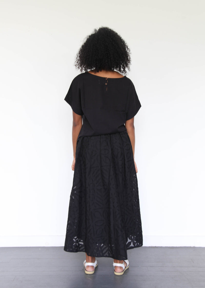 India Reverse Appliqué Skirt