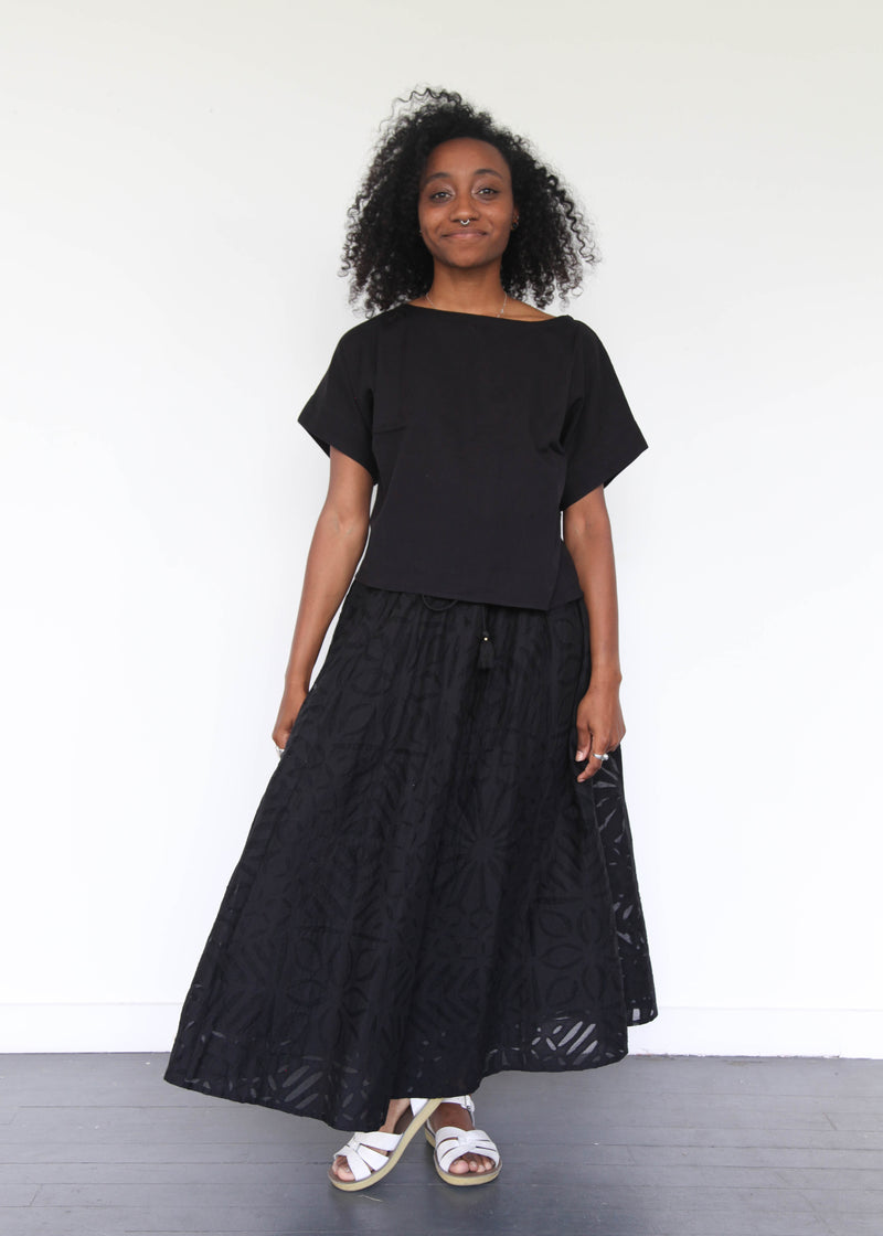 India Reverse Appliqué Skirt