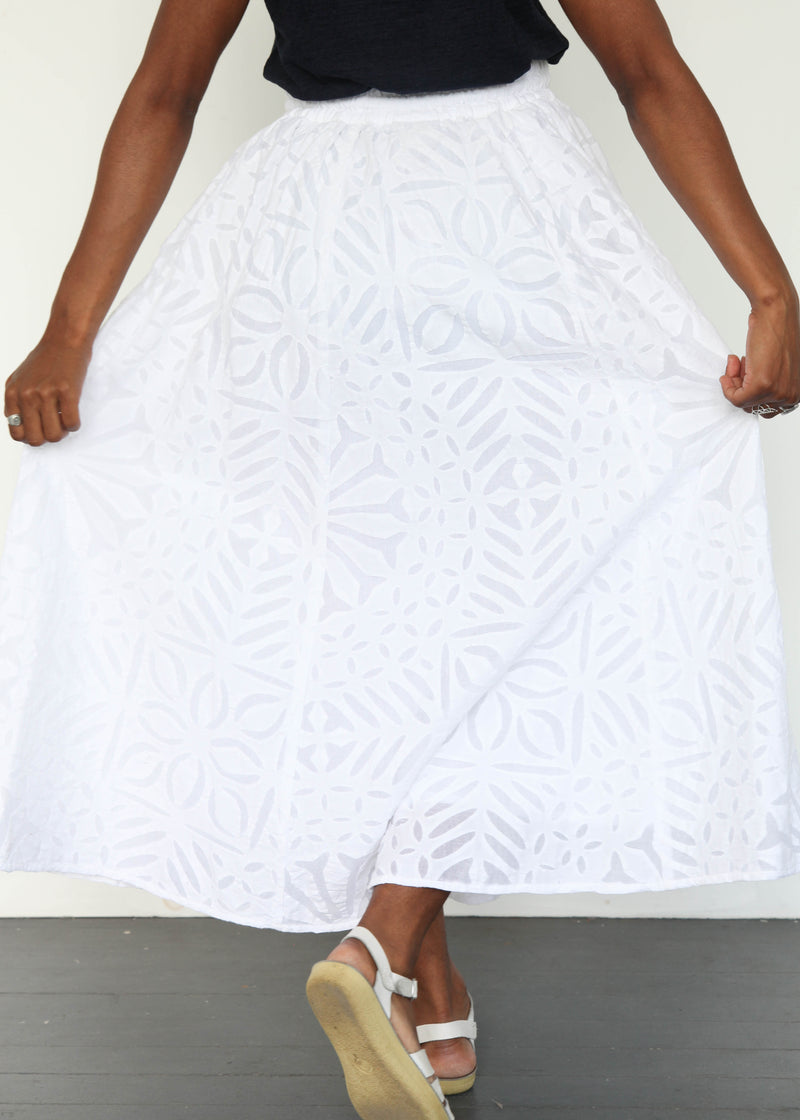 India Reverse Appliqué Skirt