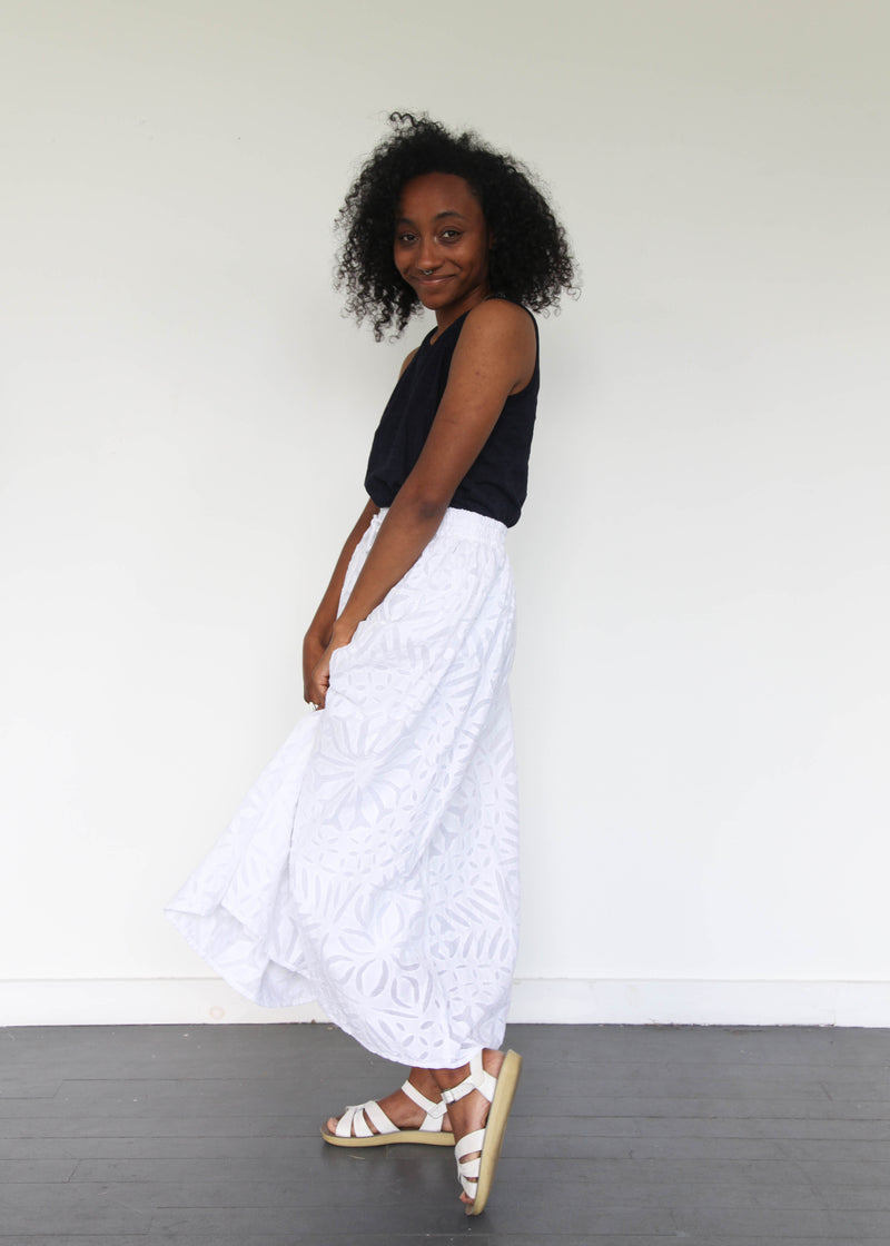 India Reverse Appliqué Skirt