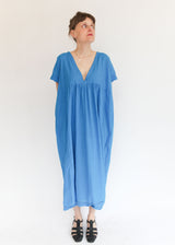 Long V Dress - Pool OS