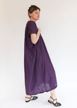 Long V Dress - Aubergine OS