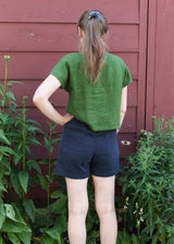 S/S V-Neck Shirt - Oregano