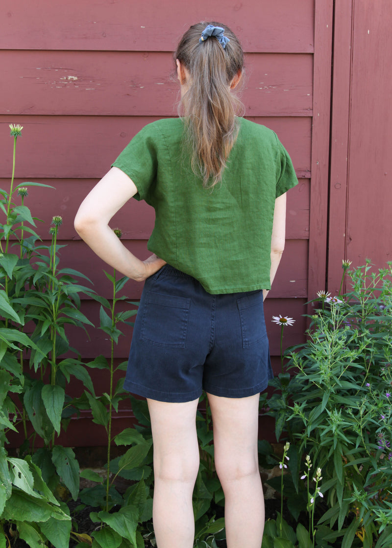 S/S V-Neck Shirt - Oregano
