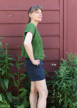 S/S V-Neck Shirt - Oregano