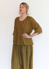 Oversized Top - Dark Olive