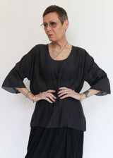 Oversized Top - Faded Black
