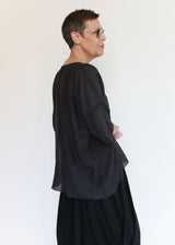 Oversized Top - Faded Black