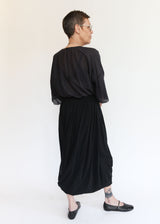 Greek Column Skirt - Sumi Black