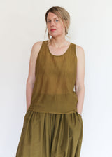 Loose Tank Top - Dark Olive