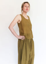 Loose Tank Top - Dark Olive