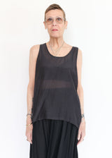 Loose Tank Top - Faded Black