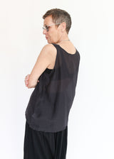 Loose Tank Top - Faded Black