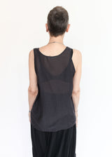 Loose Tank Top - Faded Black