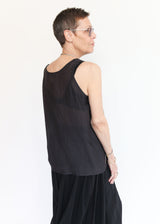 Loose Tank Top - Faded Black