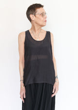 Loose Tank Top - Faded Black
