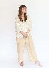 Wide Trouser - Barley