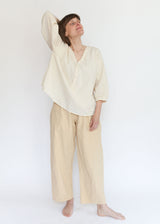 Wide Trouser - Barley