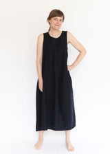 Gored Dress - Indigo