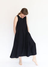 Gored Dress - Indigo