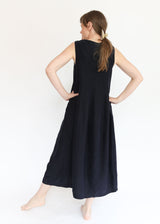 Gored Dress - Indigo