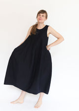Gored Dress - Indigo