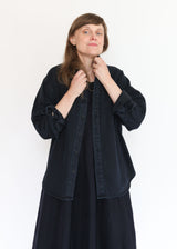 Denim Catalina Button Down Shirt - Black Indigo