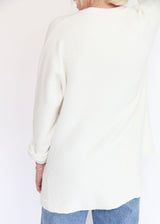Short Uzbek Cardigan - White