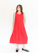 Gored Dress - Cayenne
