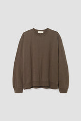 Madison Organic Cotton Felpe Sweatshirt in Brown Marl