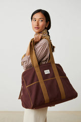 Large Week-End Bag No48 - Canvas Garnet