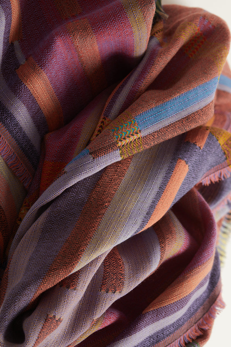 Campanula Wool Scarf - Sherbet