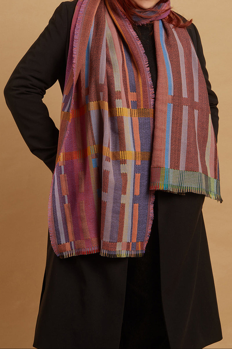 Campanula Wool Scarf - Sherbet