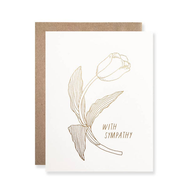 Sympathy / Gold Foil With Sympathy Tulip