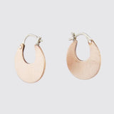 Flat Crescent Hoop Earrings