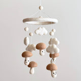 Felt Baby Mobile - Smiley Mushroom