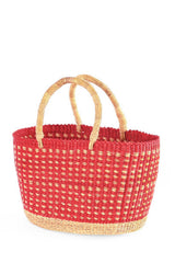 Strawberry Fields Oval Grass Tote