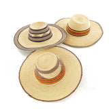 Ghanaian Straw Sun Hat-Assorted Colors & Designs (No Strap)