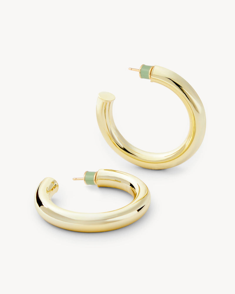 1.5" Perfect Hoops in Gold
