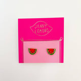 Watermelon Enamel Earrings