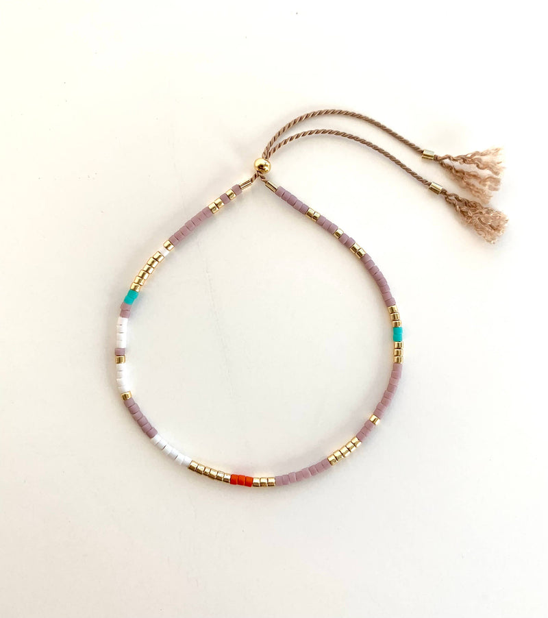 Beaded Bracelets w/ Sliding Clasp