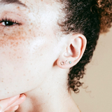 Gold 3mm Gemstone Studs