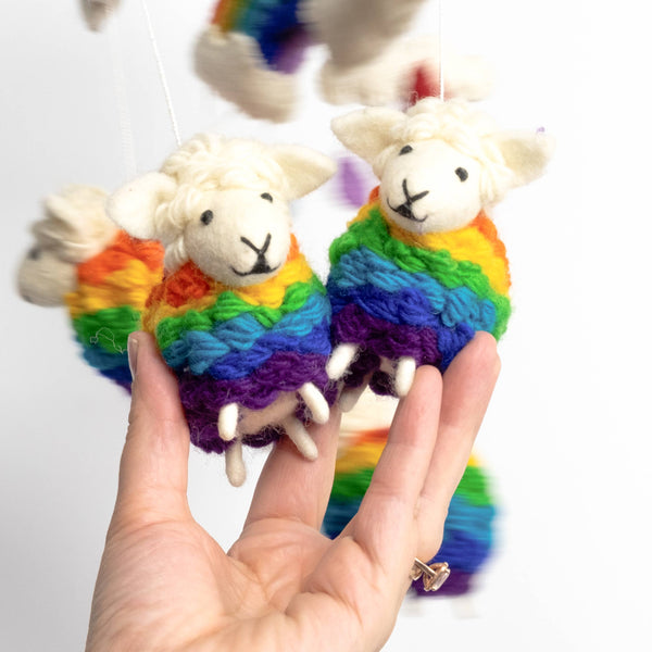 Mobile - Rainbow Sheep Mobile