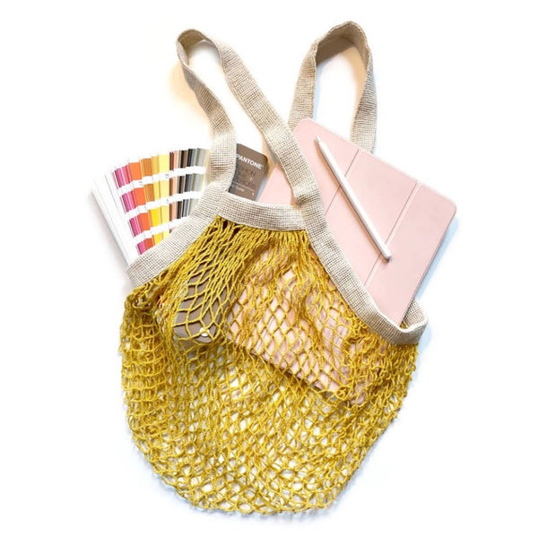 The french market bag no.2 in yolk