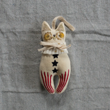 Rocket Cat, Elton John, Cotton stuffed, embroidered Ornament